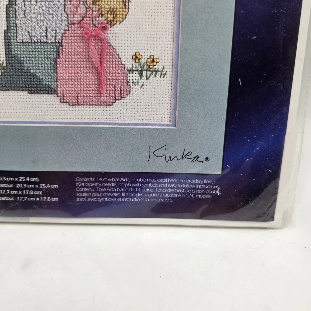 Designs For‎ The Needle Cross Stitch Kit Kinka I Love You Mother Child Vintage